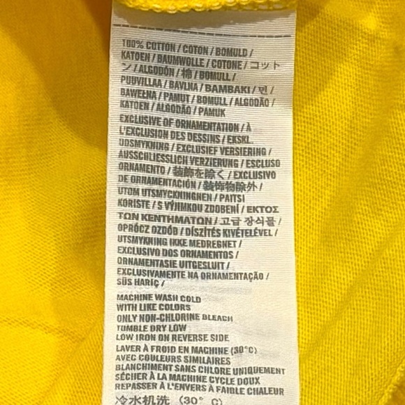 Y2K Abercrombie & Fitch Sun Yellow Muscle Tee Embroidered Collegiate Men's XXL - Picture 6 of 8